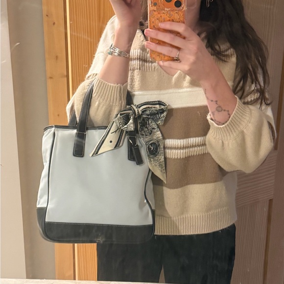 Coach Hampton Small Tote VINTAGE purse with bag scarf - Picture 15 of 16